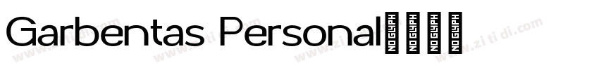 Garbentas Personal字体转换